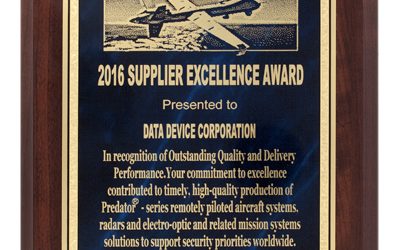 DDC es reconocido por la General Atomics Aeronautical Systems por sus estándares de calidad