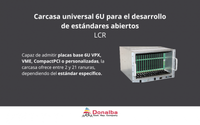 Carcasa universal 6U para el desarrollo de estándares abiertos de LCR