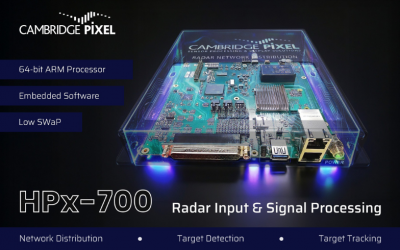 Cambridge Pixel presenta el HPx-700: una solución de entrada de radar con software integrado para el procesamiento en el borde