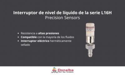 Interruptor de nivel de líquido de la serie L16H de Precision Sensors